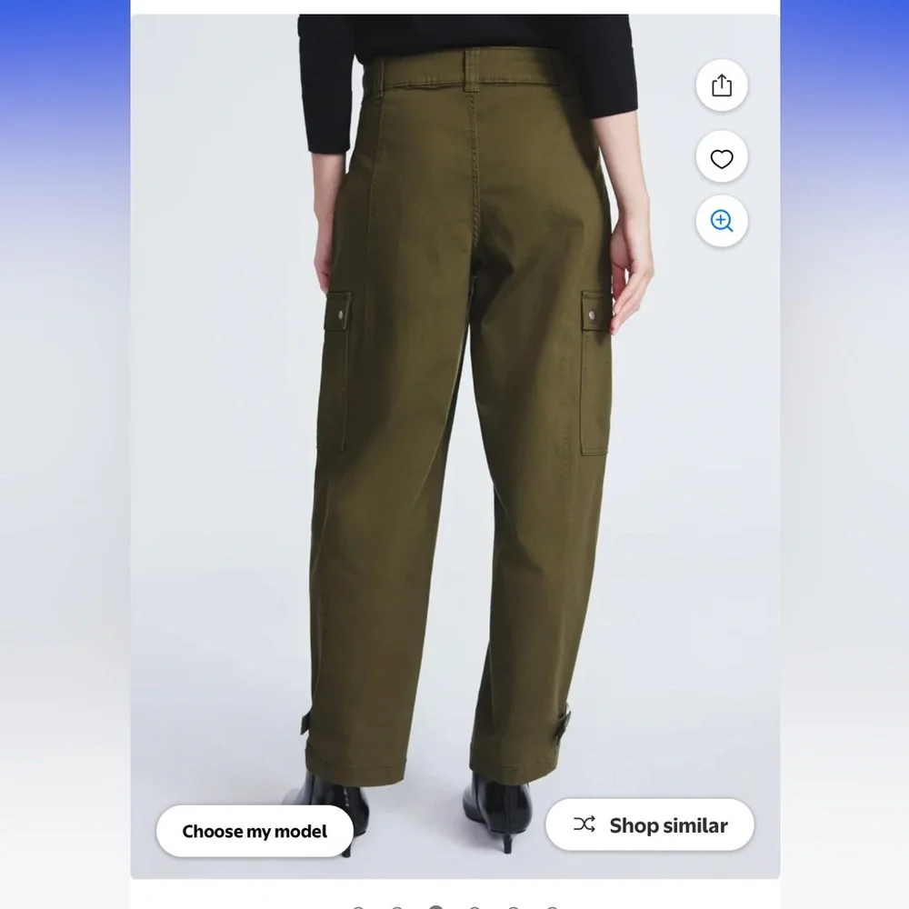 Scoop Women’s and Women’s Utility Cargo Jeans - Picture 6 of 9